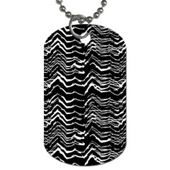 Dark Abstract Pattern Dog Tag (two Sides) by dflcprints