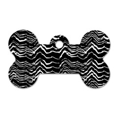 Dark Abstract Pattern Dog Tag Bone (one Side) by dflcprints