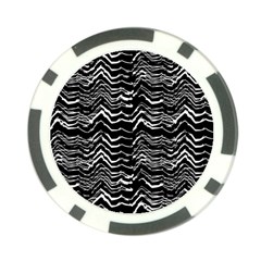 Dark Abstract Pattern Poker Chip Card Guard by dflcprints