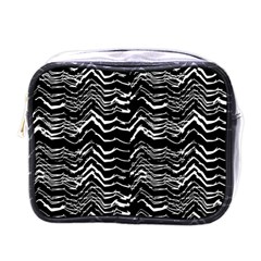 Dark Abstract Pattern Mini Toiletries Bags by dflcprints