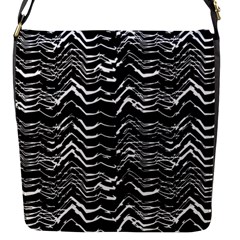 Dark Abstract Pattern Flap Messenger Bag (s) by dflcprints