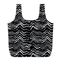 Dark Abstract Pattern Full Print Recycle Bags (l)  by dflcprints