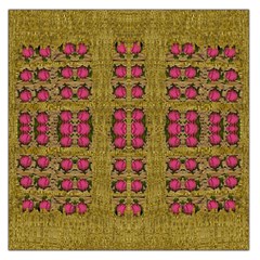 Bloom In Gold Shine And You Shall Be Strong Large Satin Scarf (square) by pepitasart