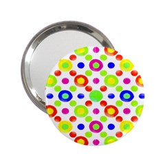 Multicolored Circles Motif Pattern 2 25  Handbag Mirrors by dflcprints