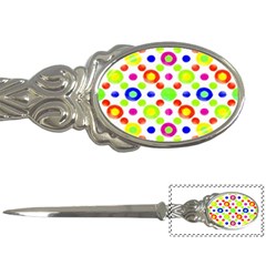 Multicolored Circles Motif Pattern Letter Openers by dflcprints