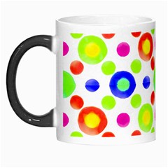 Multicolored Circles Motif Pattern Morph Mugs by dflcprints