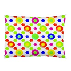 Multicolored Circles Motif Pattern Pillow Case by dflcprints