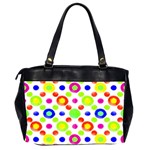 Multicolored Circles Motif Pattern Office Handbags (2 Sides)  Back