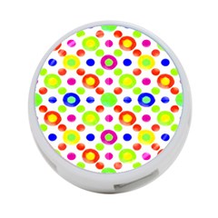 Multicolored Circles Motif Pattern 4-port Usb Hub (one Side) by dflcprints