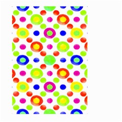 Multicolored Circles Motif Pattern Large Garden Flag (two Sides) by dflcprints