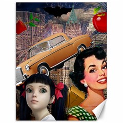 Out In The City Canvas 12  X 16   by snowwhitegirl