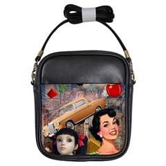 Out In The City Girls Sling Bags by snowwhitegirl