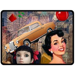 Out In The City Fleece Blanket (large)  by snowwhitegirl