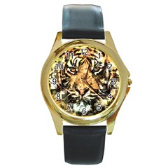 Tiger 1340039 Round Gold Metal Watch