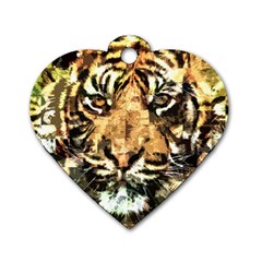 Tiger 1340039 Dog Tag Heart (one Side) by 1iconexpressions