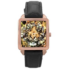 Tiger 1340039 Rose Gold Leather Watch  by 1iconexpressions