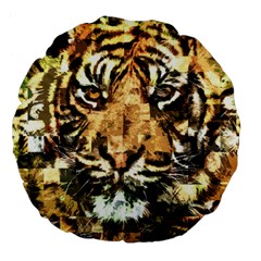 Tiger 1340039 Large 18  Premium Flano Round Cushions by 1iconexpressions