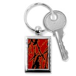 Vivid Abstract Grunge Texture Key Chains (Rectangle)  Front