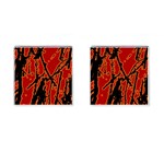 Vivid Abstract Grunge Texture Cufflinks (Square) Front(Pair)