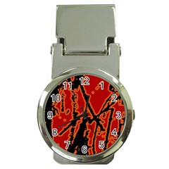 Vivid Abstract Grunge Texture Money Clip Watches by dflcprints