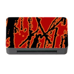 Vivid Abstract Grunge Texture Memory Card Reader With Cf by dflcprints