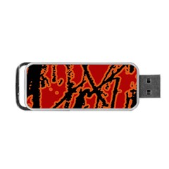 Vivid Abstract Grunge Texture Portable Usb Flash (one Side) by dflcprints