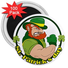 St  Patricks Day 3  Magnets (100 Pack) by Valentinaart