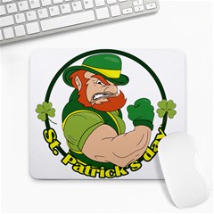 St  Patricks Day Large Mousepads by Valentinaart