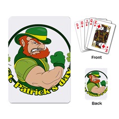 St  Patricks Day Playing Card by Valentinaart