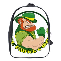 St  Patricks Day School Bag (large) by Valentinaart