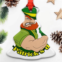 St  Patricks Day Christmas Tree Ornament (two Sides) by Valentinaart