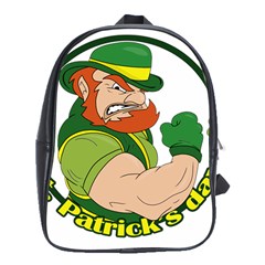 St  Patricks Day School Bag (xl) by Valentinaart