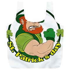 St  Patricks Day Full Print Recycle Bags (l)  by Valentinaart