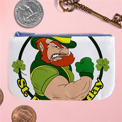 St  Patricks Day Large Coin Purse by Valentinaart