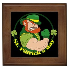 St  Patricks Day Framed Tiles by Valentinaart