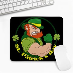 St  Patricks Day Large Mousepads by Valentinaart