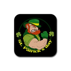 St  Patricks Day Rubber Square Coaster (4 Pack)  by Valentinaart