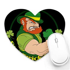 St  Patricks Day Heart Mousepads by Valentinaart