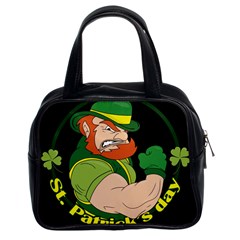 St  Patricks Day Classic Handbags (2 Sides) by Valentinaart