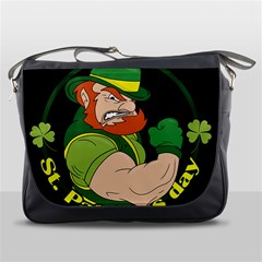 St  Patricks Day Messenger Bags by Valentinaart