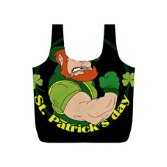 St  Patricks Day Full Print Recycle Bags (s)  by Valentinaart