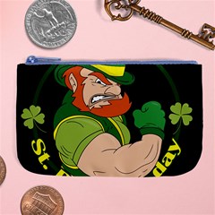 St  Patricks Day Large Coin Purse by Valentinaart