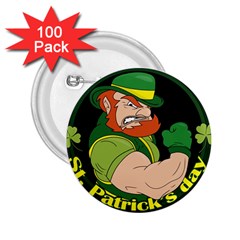 St  Patricks Day 2 25  Buttons (100 Pack)  by Valentinaart