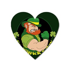 St  Patricks Day Heart Magnet by Valentinaart