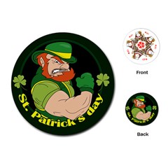 St  Patricks Day Playing Cards (round)  by Valentinaart