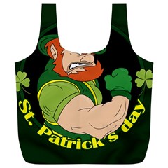 St  Patricks Day Full Print Recycle Bags (l)  by Valentinaart