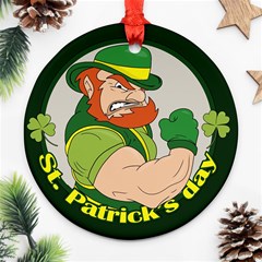 St  Patricks Day Ornament (round) by Valentinaart