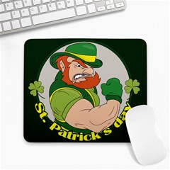 St  Patricks Day Large Mousepads by Valentinaart