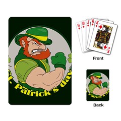 St  Patricks Day Playing Card by Valentinaart