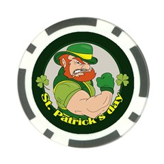 St  Patricks Day Poker Chip Card Guard by Valentinaart